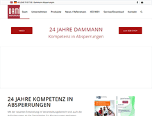 Tablet Screenshot of dammannabsperrung.de